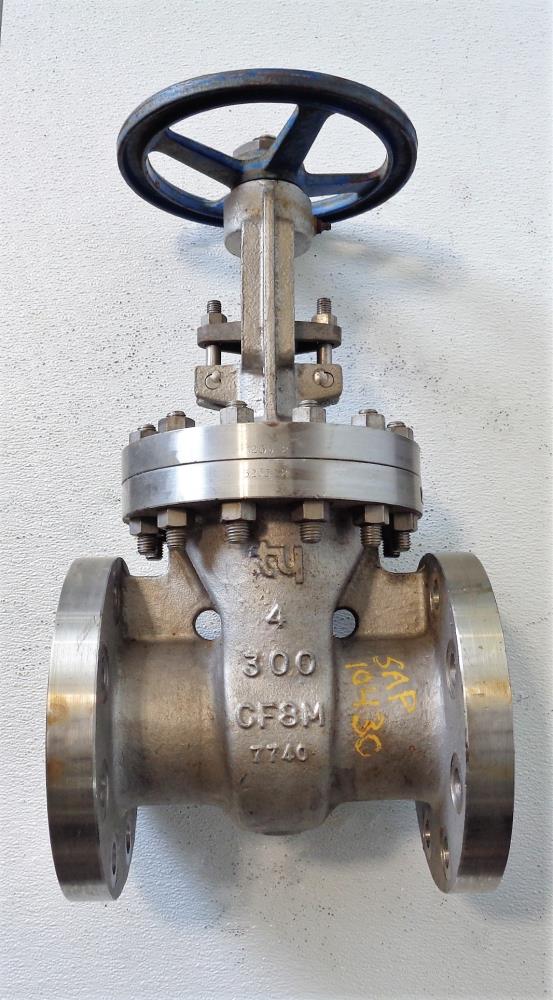 TY 4" 300# CF8M Gate Valve, Stainless Steel, Fig# 201RF0910